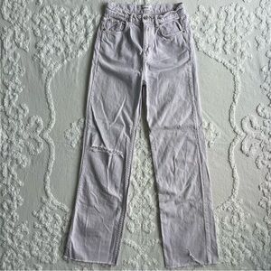 Pull & Bear Light Purple High Rise Straight Leg Jean Size 2